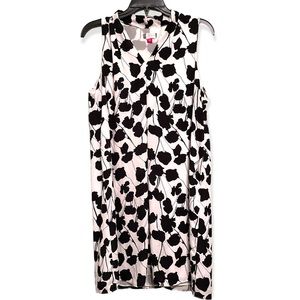Vince Camuto Dress Sleeveless Black White